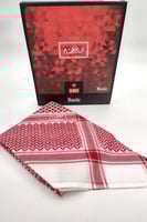 شماغ البسام بيسك ( لون احمر غامق ) انجليزي اصلي