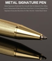 قلم حبر جاف لون ذهبي