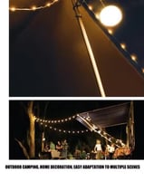 شريط إضاءة LED للتخييم بطول 10 متر