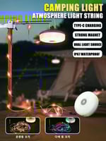 شريط إضاءة LED للتخييم بطول 10 متر