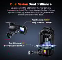 داش كام شاومي 70mai X800 4K كاميرا أمامية وخلفية