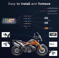 كاميرا ثنائية للدراجة النارية مع شاشة نظام أندرويد...