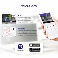 داش كام المرآة من أزدوم AR09 أمامية + خلفية