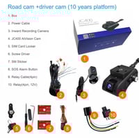 داش كام 4G-‏JC400 أمامية ، داخلية منفصلة ، بث مباش...