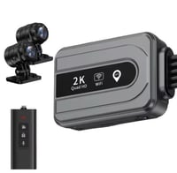 كاميرا ثنائية للدراجة النارية WiFi / 2K - DVR