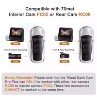 داش كام شاومي A500S-2.7K 70mai أمامية + خلفية