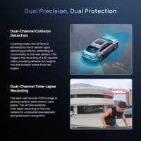 داش كام شاومي 70mai X800 4K كاميرا أمامية وخلفية