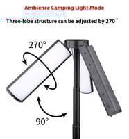 مصباح التخييم عالي السطوع متعدد الاستخدام