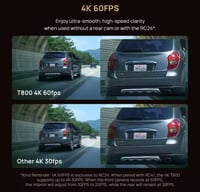 داش كام شاومي T800–41 4K premium أمامية , داخلية ،...