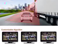 شاشة مع كاميرات مراقبة للشاحنات 4 قنوات + رادار لل...