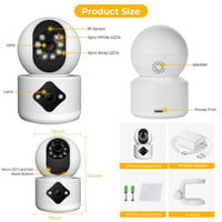 كاميرا مراقبة للأطفال بعدستين بدقة 4MP-HD