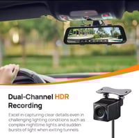 داش كام المرآة من شاومي S500 أمامية + خلفية ( بكج...