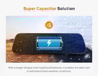 داش كام المرآة من شاومي S500 أمامية + خلفية ( بكج...