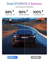 داش كام فيوفو VIOFO A329S 3CH 4K GPS أمامية ، خلفي...