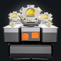 مصباح LED فائق السطوع 4 أوضاع إضاءة ، قابل لاعادة...