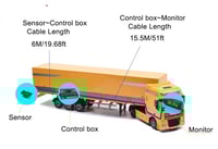 حساسات للشاحنات مع شاشة عرض
