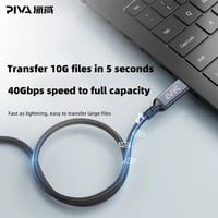 كابل توصيلة بيفا 240 واط - دعم دقة 8K@60Hz وسرعة ن...