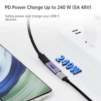 وصلة تمديد كيبل تايب سي USB4 فائقة السرعة (240 واط...