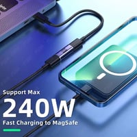 وصلة تمديد كيبل تايب سي USB4 فائقة السرعة (240 واط...