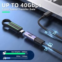 وصلة تمديد كيبل تايب سي USB4 فائقة السرعة (240 واط...