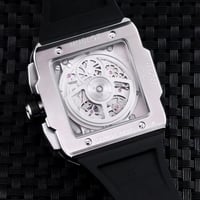 ساعه هوبلت مربع HUBLOT سبورت رجالي سلفر
