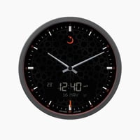 ساعة الفجر حائط اذان CR-23 اسود