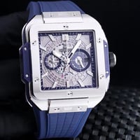 ساعه هوبلت مربع HUBLOT سبورت رجالي كجلي ممزوج بالف...