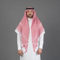 شماغ البسام بصمة 3 لون غامق