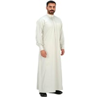 دروش ثوب رجالي اسبان سحاب مخفي كبك بيج