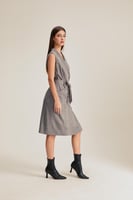 فستان جاكيت بأزرار مزدوجة