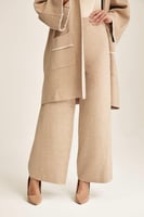 بنطلون واسع بخصر مطاطي