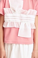 بلوزة بتفاصيل كشكش