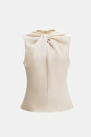 بلوزة بلا أكمام مزينة بعقدة