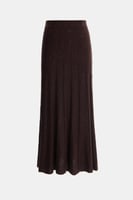 تنورة محبوكة بخصر مطاطي