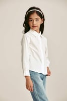 قميص مدرسي بناتي سنبل – قطن ناعم ومريح بأكمام طويل...