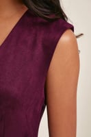 فستان شامواة بلا أكمام