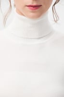 بلوزة بيسك بياقة عالية