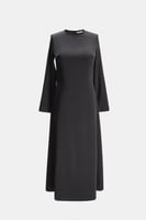 فستان كلوش بأكمام طويلة