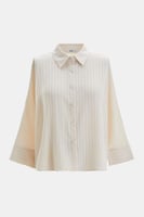 قميص سادة بقصة واسعة