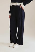 بنطلون بليسيه بخصر مطاطي