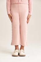 بنطلون محبوك بخصر مطاطي