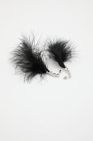 حلق ريش مُرصع بالكريستال