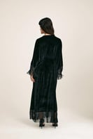 فستان مخمل بهدب