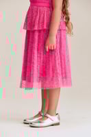 تنورة دانتيل بكسرات