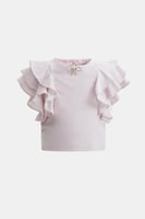 بلوزة بأكمام كشكش