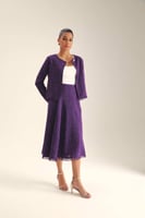 تنورة كلوش بحواف هدب