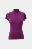 بلوزة بيسك بأكمام قصيرة