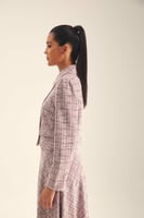 جاكيت تويد مزين بجيوب