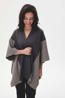 كارديغان بونشو بنقوش مقلمة