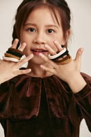 طقم ربطة شعر مطاطية